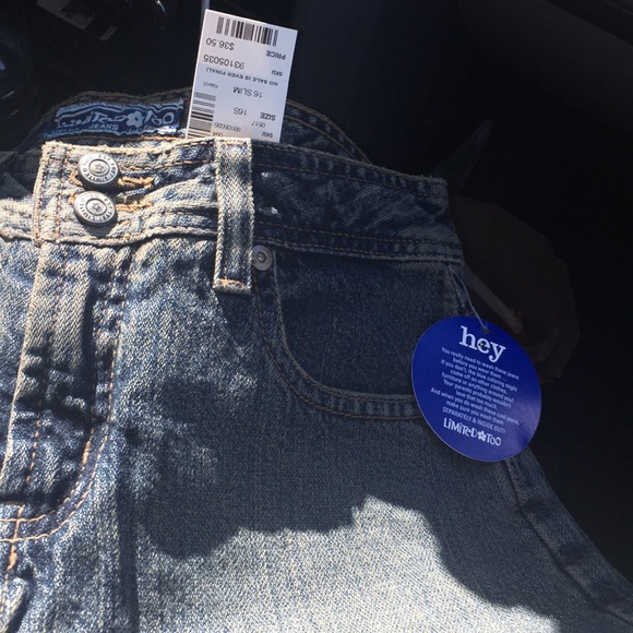 Girl Sz7&16 Limited Too Hipster Flare Bell Jean - Picture 6 of 7